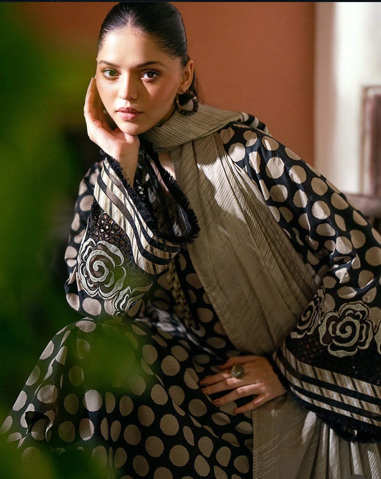 CHARIZMA 3Piece Unstitched Karandi HSD-002