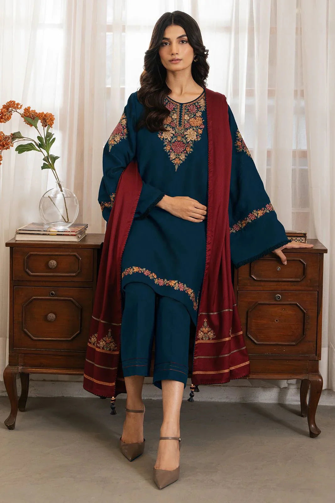 JAZMIN WINTER DHANAK UNSTITCHED 3PC