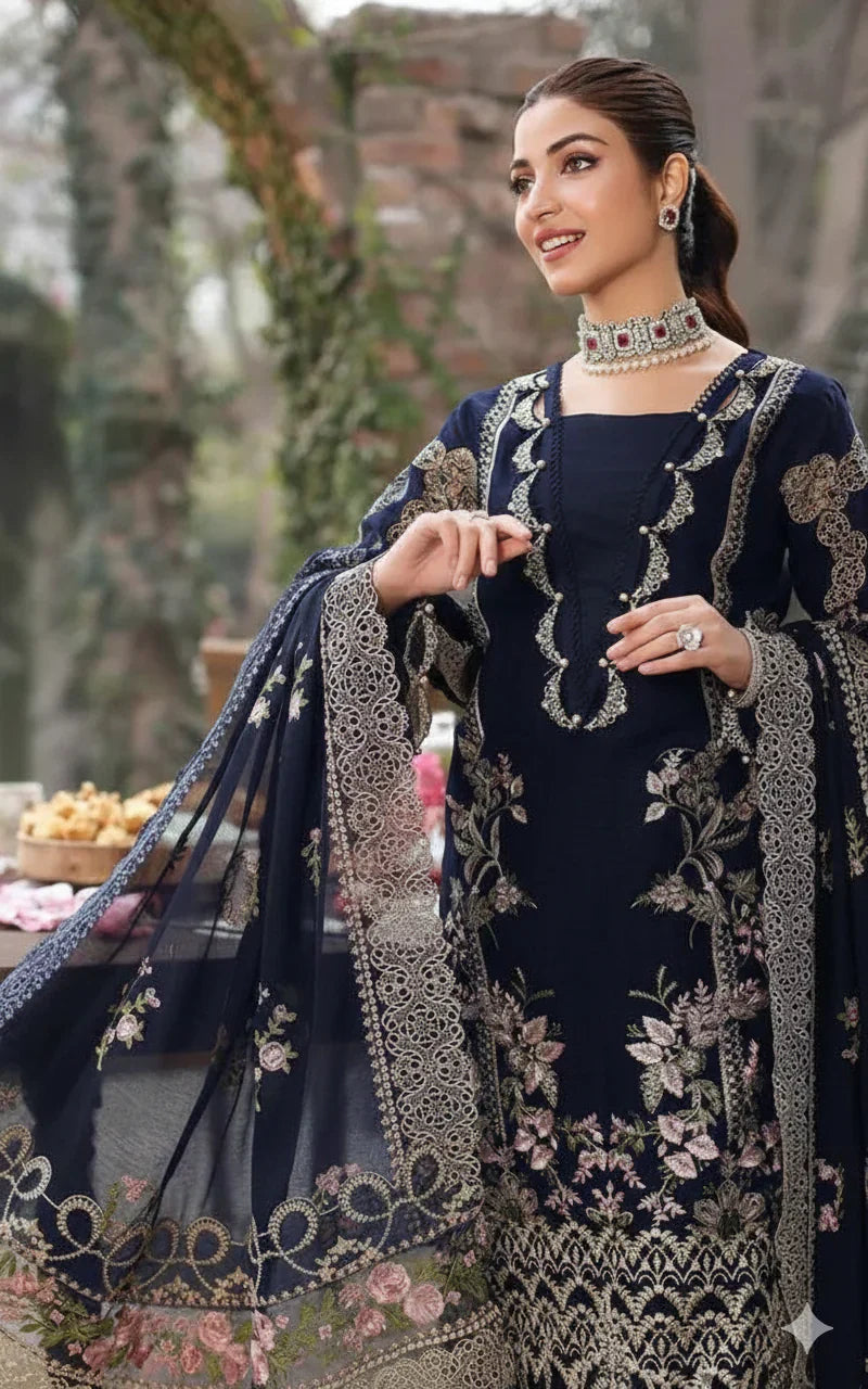 KAHF 3PC UNSTITCH SUMMER COLLECTION