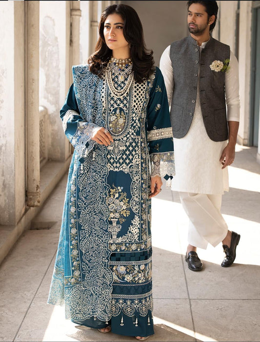 MAHNUR | SELENE | UNSTITCHED LAWN 3PC