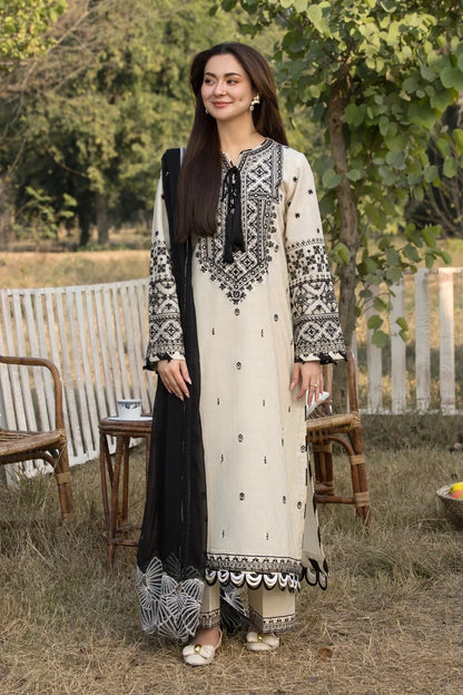 Zara Shah Jahan - 3PC Unstitched Dhanak Embroidered