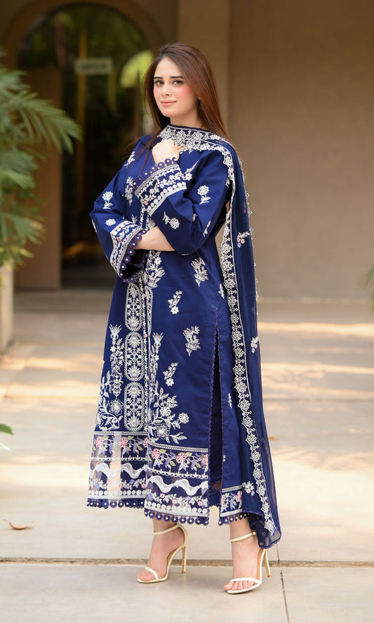 Libaas 3 pc unstitch luxury