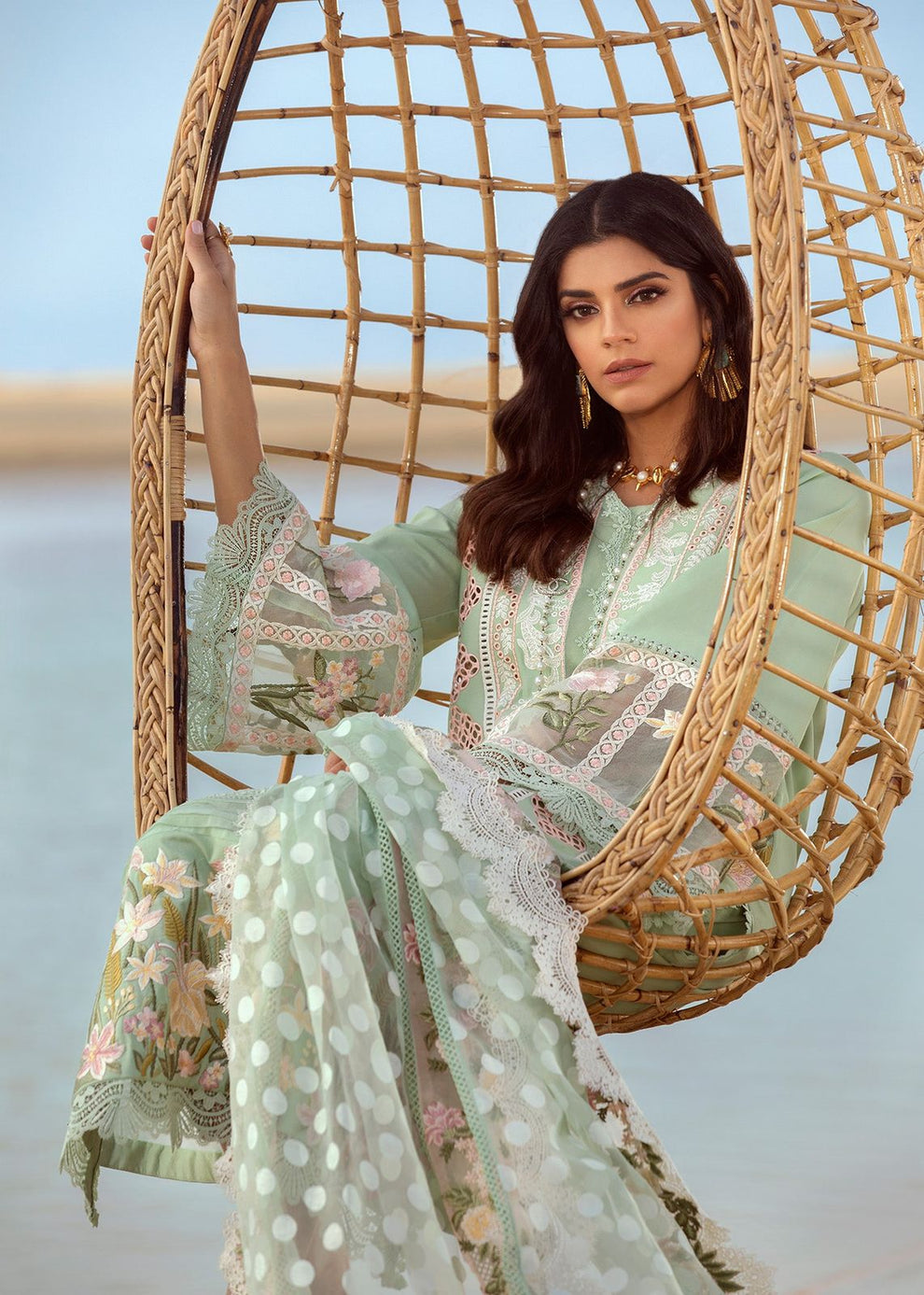 CRIMSON LUXURY UNSTITCHED NEW ARRIVAL `EID COLLECTION