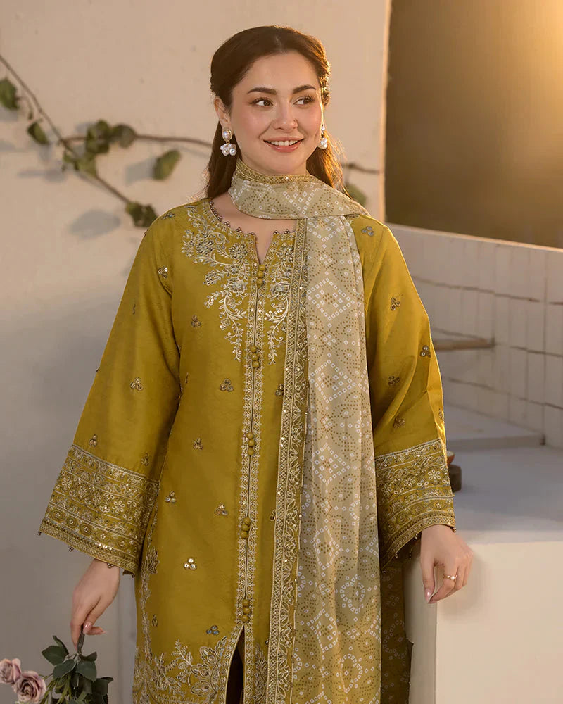 JADE - 3PC DHANAK EMBROIDERED