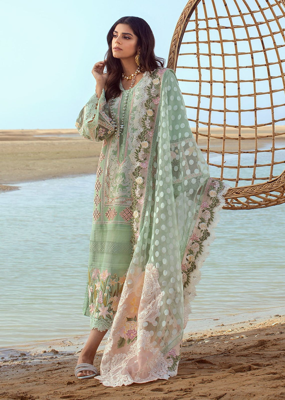 CRIMSON LUXURY UNSTITCHED NEW ARRIVAL `EID COLLECTION