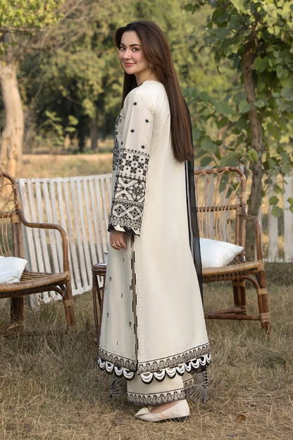 Zara Shah Jahan - 3PC Unstitched Dhanak Embroidered
