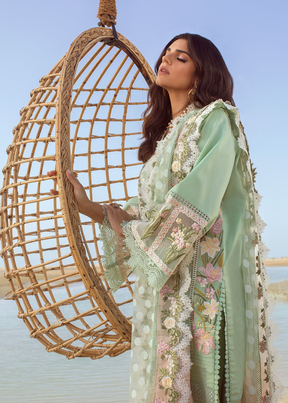 CRIMSON LUXURY UNSTITCHED NEW ARRIVAL `EID COLLECTION
