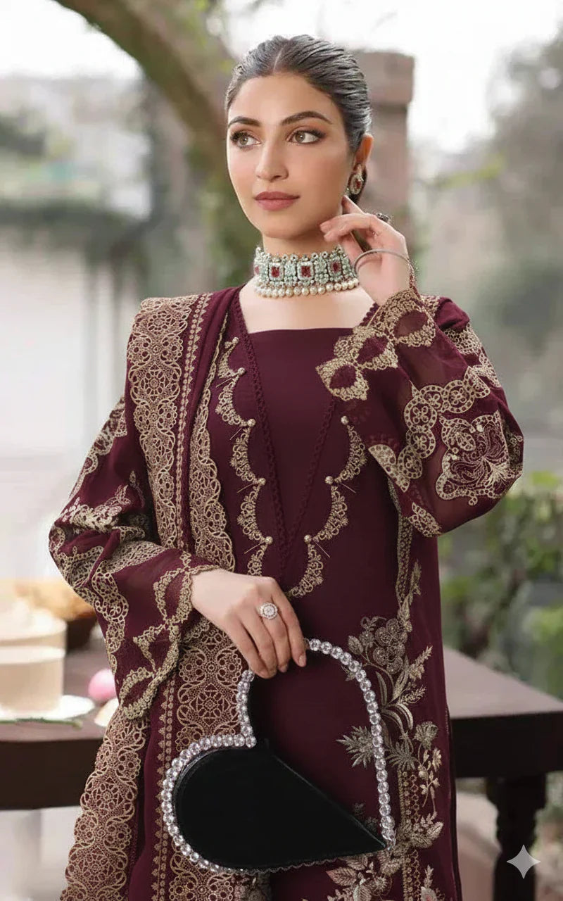 KAHF 3PC UNSTITCHED SUMMER COLLECTION