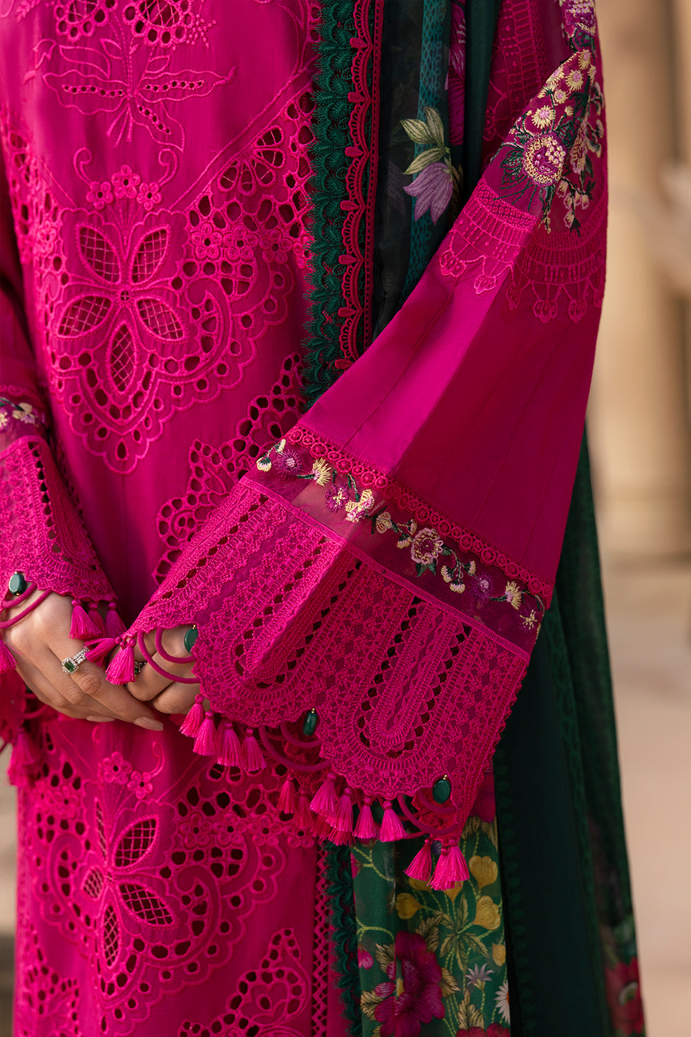 Saira Rizwan Unstitched Embroidered 3PC