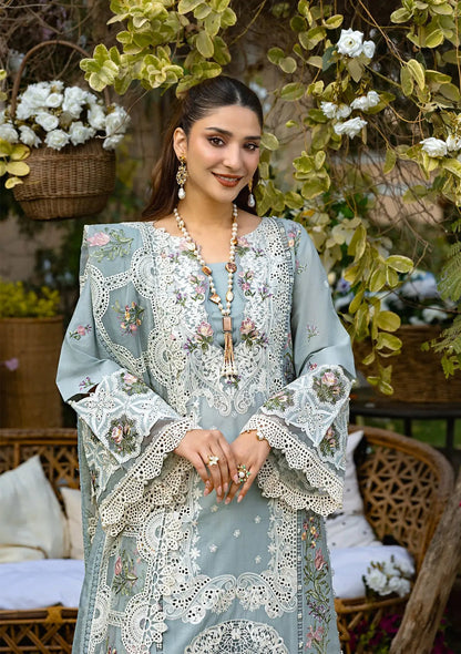 ELAF| SAMAA| UNSTITCHED LUXURY LAWN 3pc