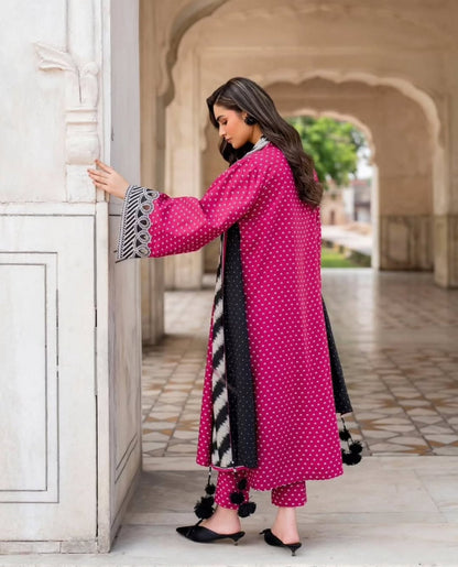 CHARIZMA 3Piece Unstitched Karandi HSP-001