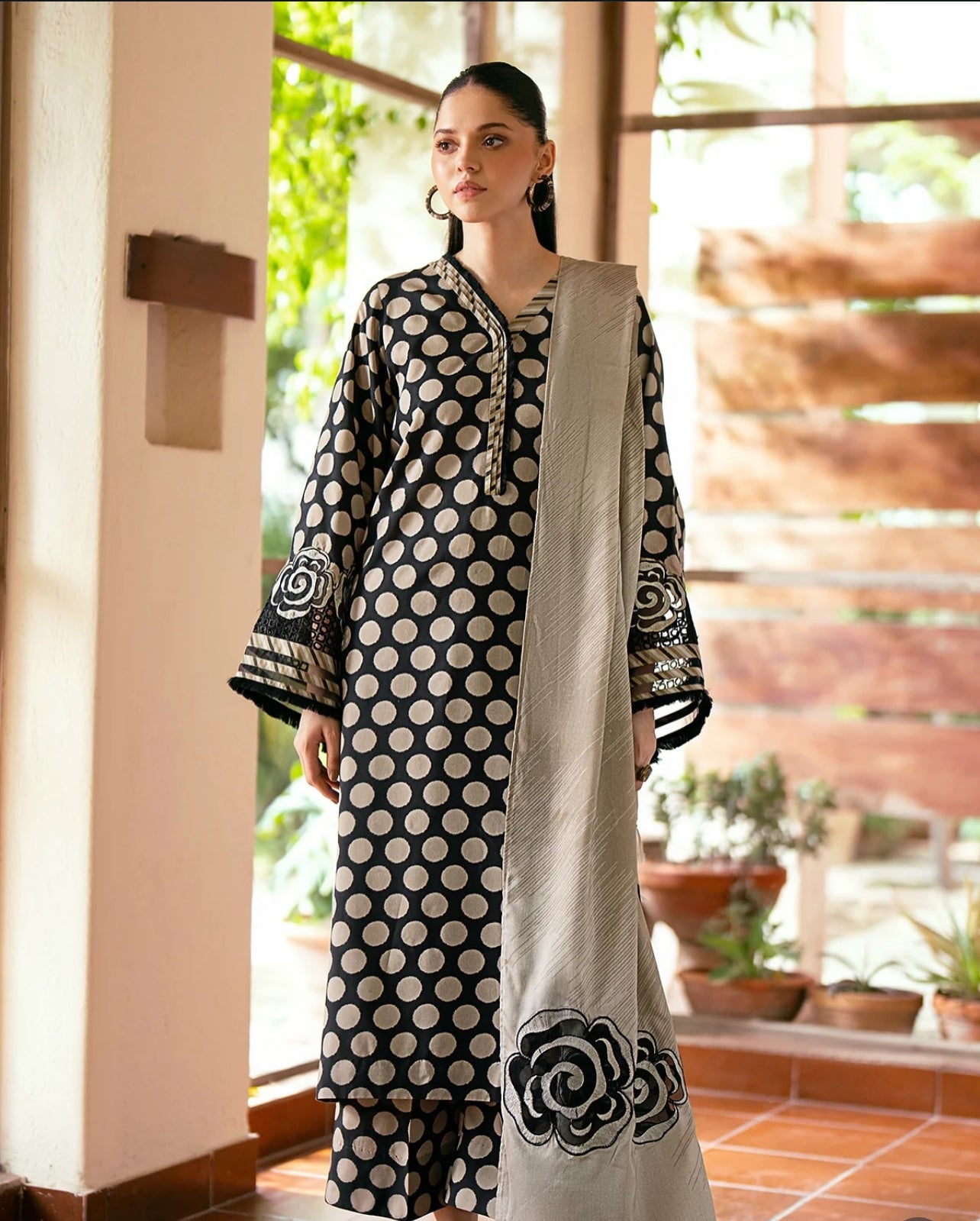 CHARIZMA 3Piece Unstitched Karandi HSD-002