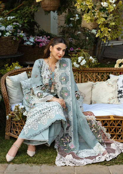 ELAF| SAMAA| UNSTITCHED LUXURY LAWN 3pc