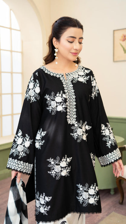 Monochrome Unstitched 3pc