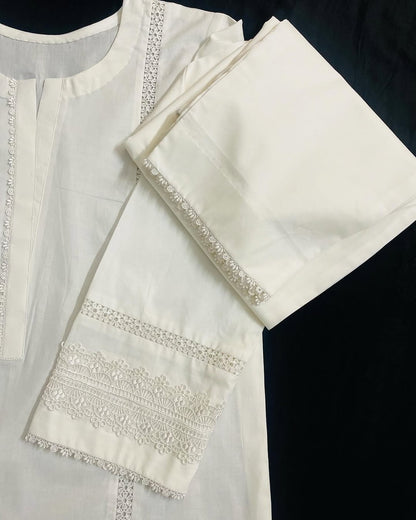 Lawn Embroidered Stitched 2Piece D-010