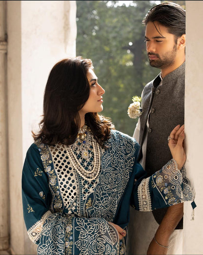 MAHNUR | SELENE | UNSTITCHED LAWN 3PC