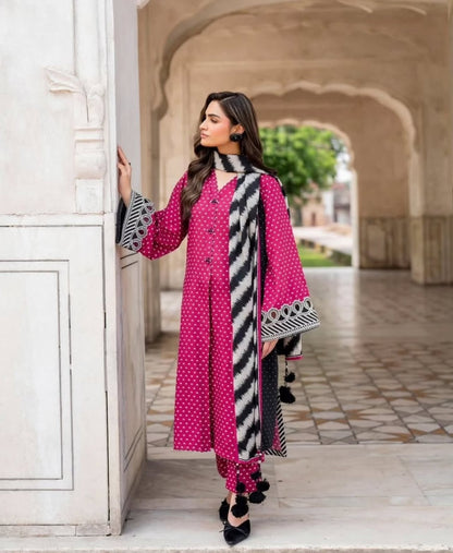 CHARIZMA 3Piece Unstitched Karandi HSP-001