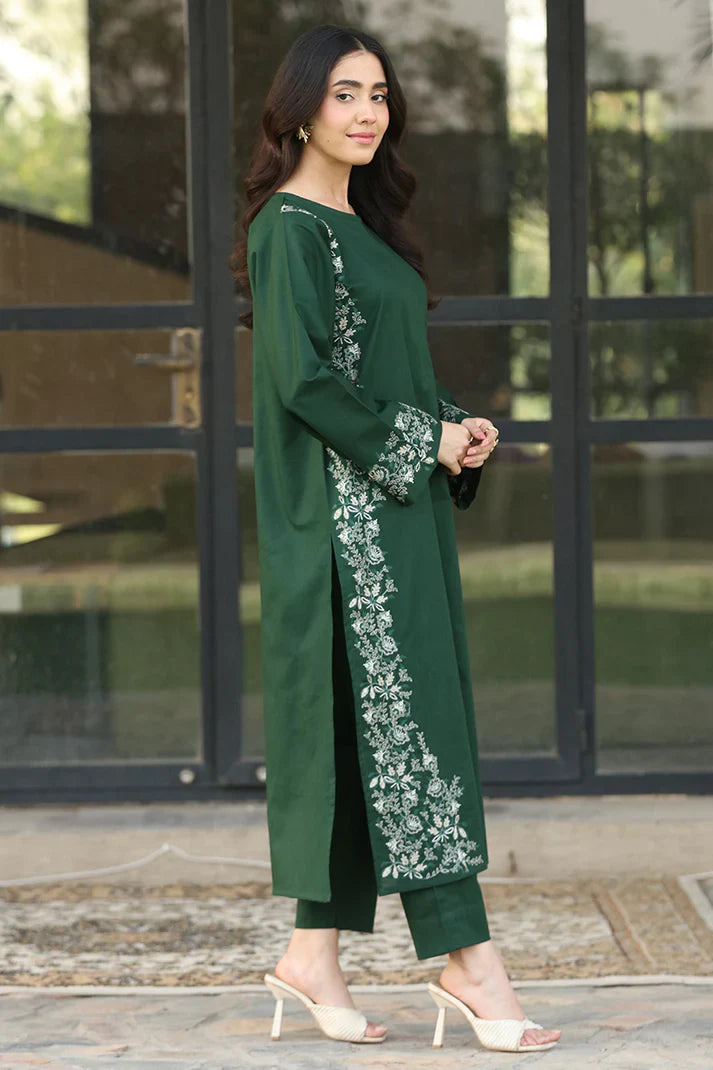Lawn Embroidered Stitched 2Piece D-013