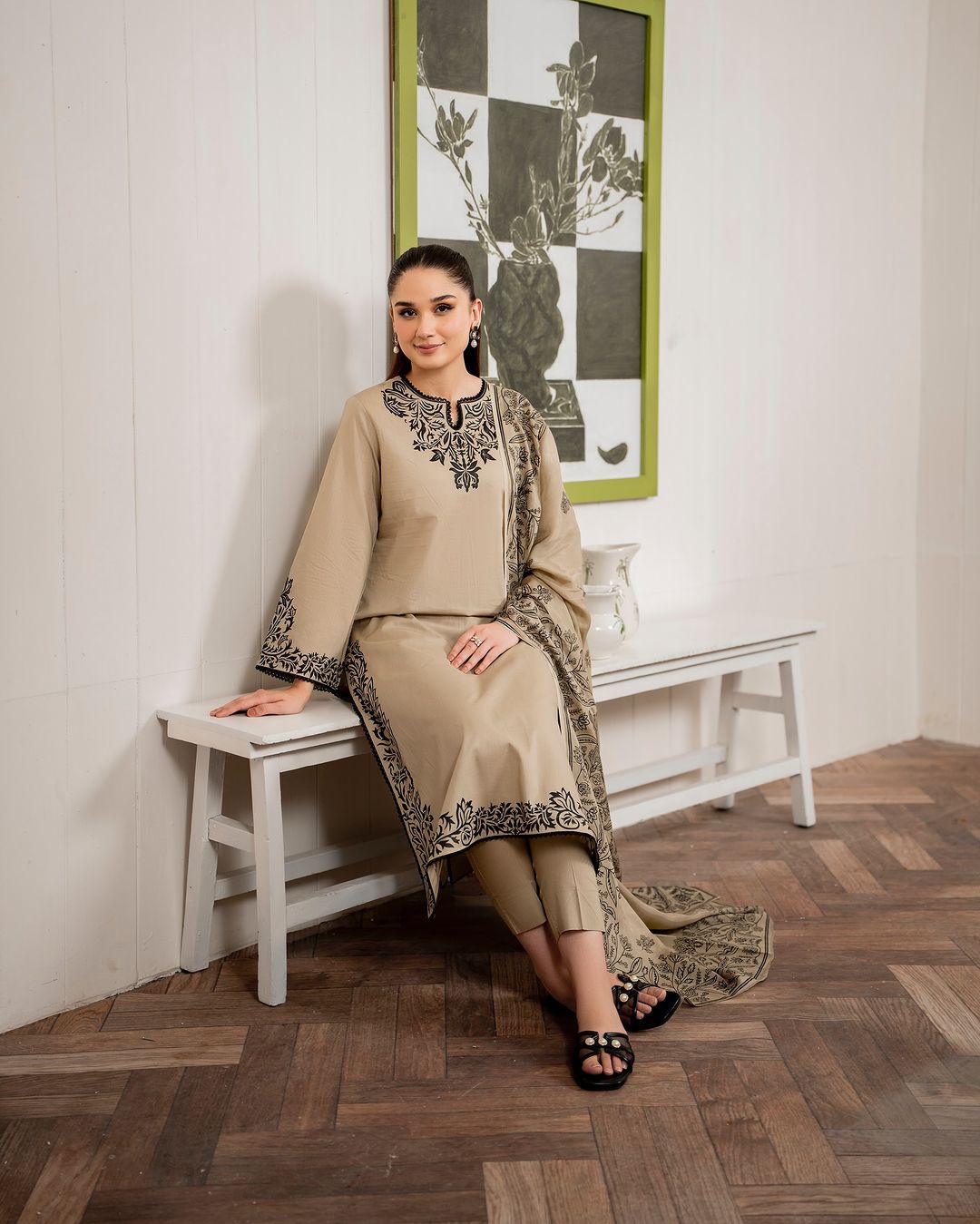 Lawn Printed Stitched 3Piece D-015