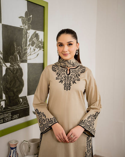 Lawn Printed Stitched 3Piece D-015