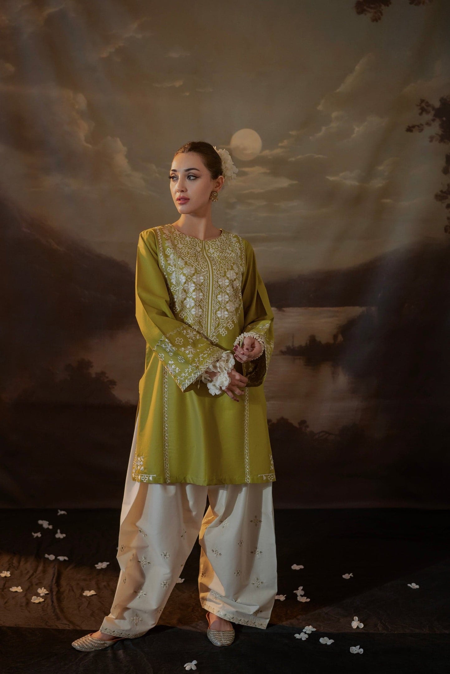 Lawn Embroidered Printed 2Piece D-009