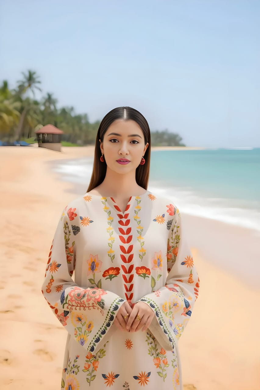 Kaftan Stitched 2Piece D-001