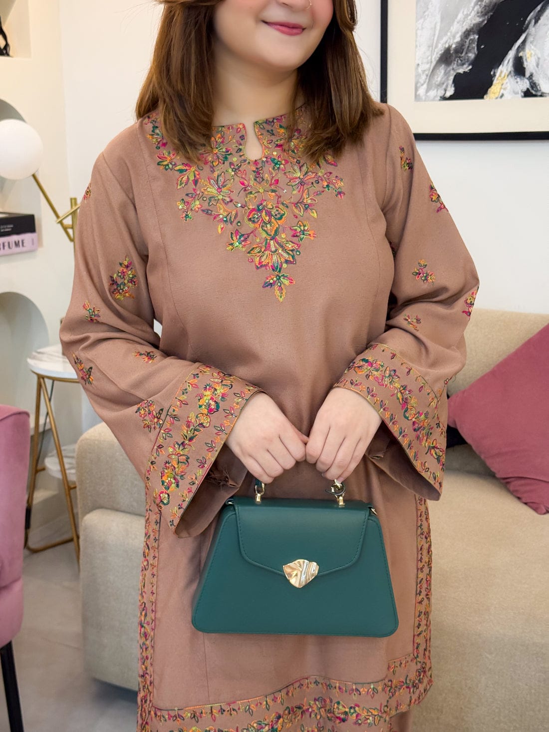 Lawn Embroidered Stitched 2Piece D-002