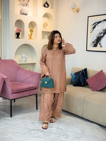 Lawn Embroidered Stitched 2Piece D-002