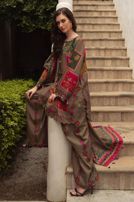 CHARIZMA Printed Lawn Stitched 3Piece D-001