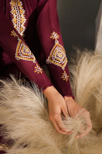 LAwn Embroidered Stitched 3Piece D-003