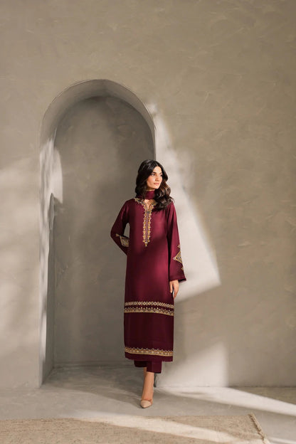 LAwn Embroidered Stitched 3Piece D-003