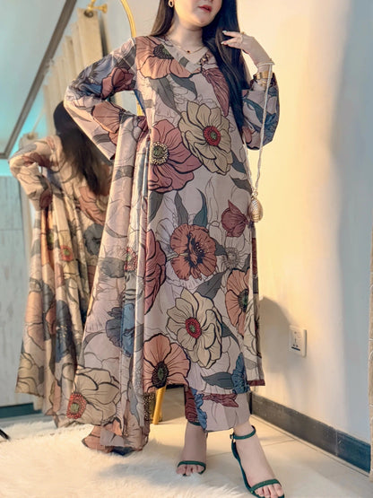 Lawn Printed Stitched 3Piece D-004