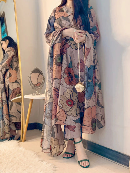 Lawn Printed Stitched 3Piece D-004