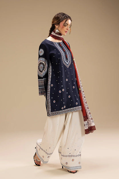 Lawn Embroidered Stitched 3Piece D-006