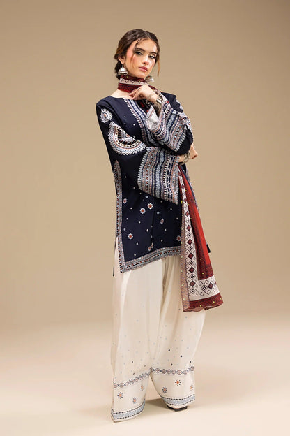 Lawn Embroidered Stitched 3Piece D-006