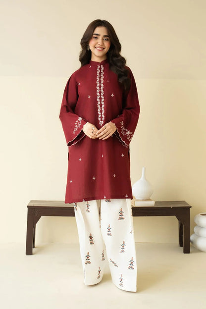 Lawn Embroidered Stitched 2Piece D-004