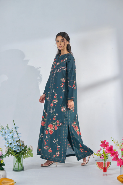 Lawn Printed Stitched 2Piece D-001