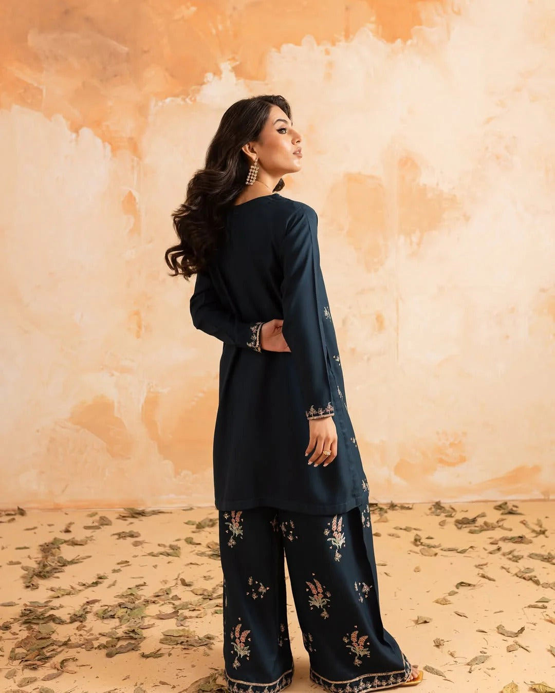 Lawn Embroidered Stitched 2PC D-006