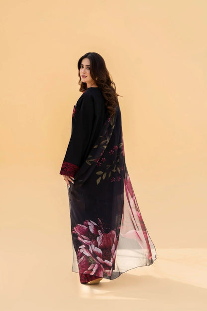 Lawn Embroidered Stitched 3Piece D-007