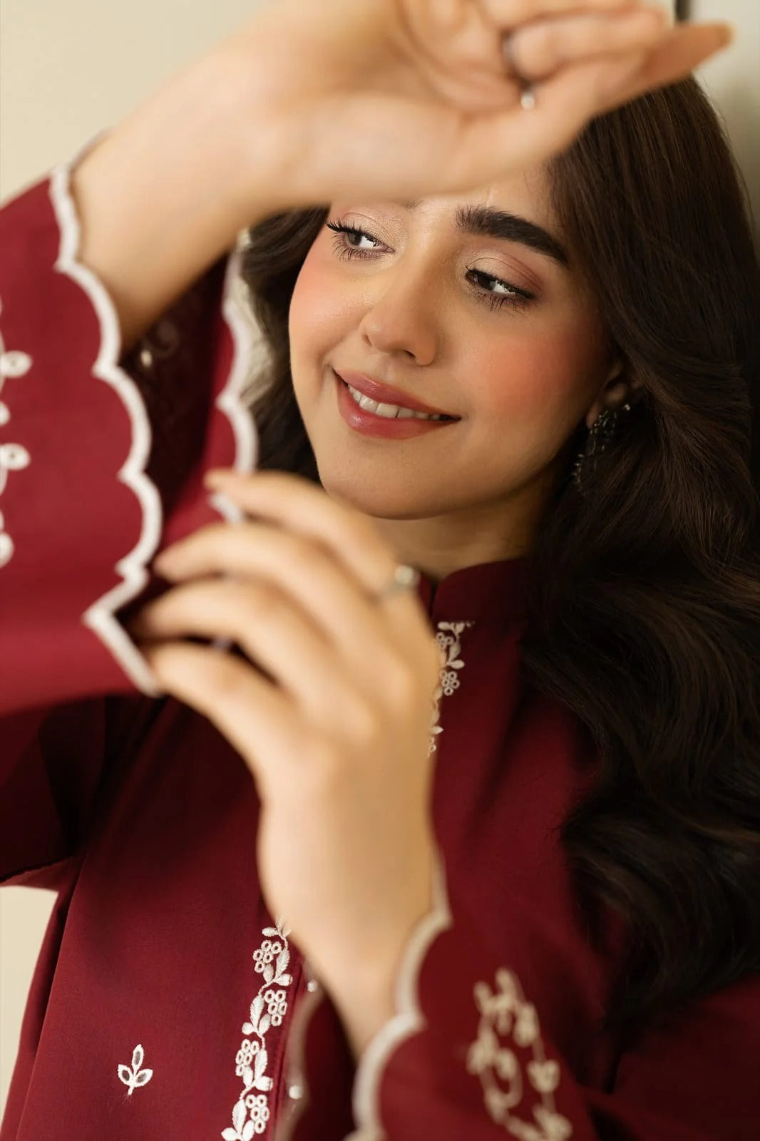 Lawn Embroidered Stitched 2Piece D-004