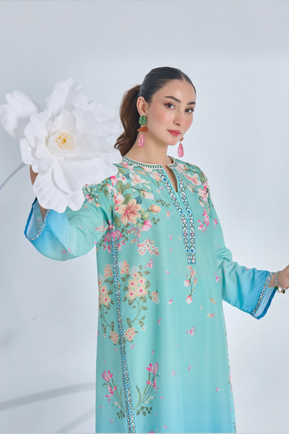 Kaftan Printed Stitched 2PC D-007